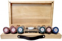 Набор для покера Casino Royale на 300 фишек в кейсе из бука, Partida