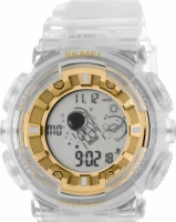 Наручные часы skmei 2035wtgd transparent white/gold