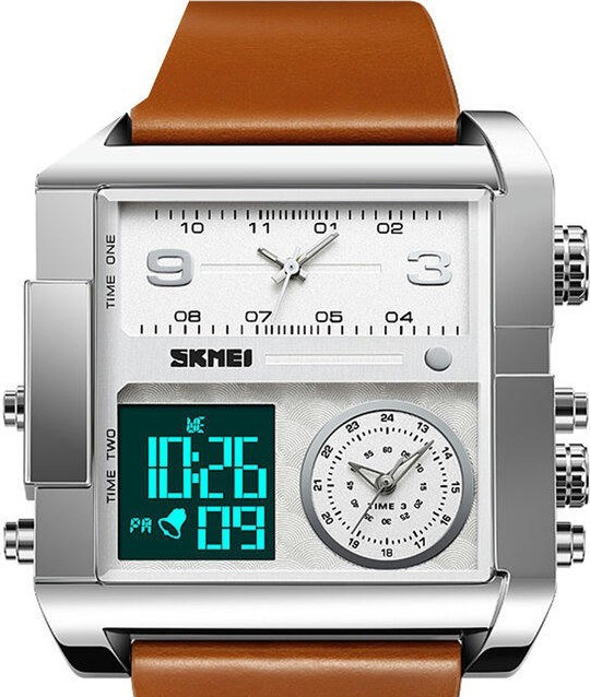 Наручные часы skmei 2020sibkbn silver/brown-black