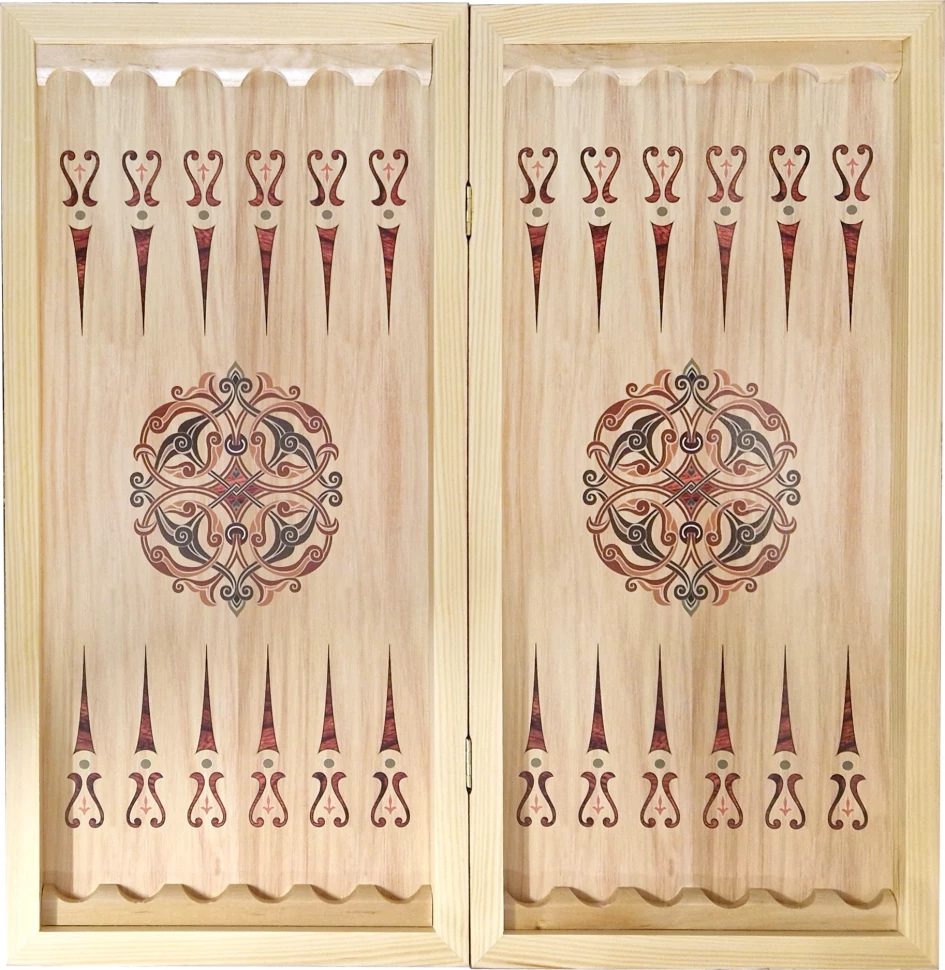 Нарды + Шашки Сирия Волк 2 средние (Россия, дерево, 50 см), Partida