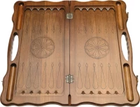 Нарды резные &quot;Арарат и Хор Вирап&quot; с ручкой 60, Haleyan