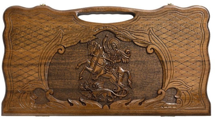 Нарды резные "Георгий Победоносец", Haleyan