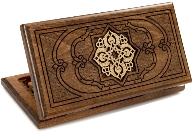 Нарды резные "Золотой узор 3" 40, Mirzoyan