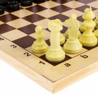 Шахматы + Шашки &quot;АЙВЕНГО&quot; (Россия, Дерево, 43х22х6 см)