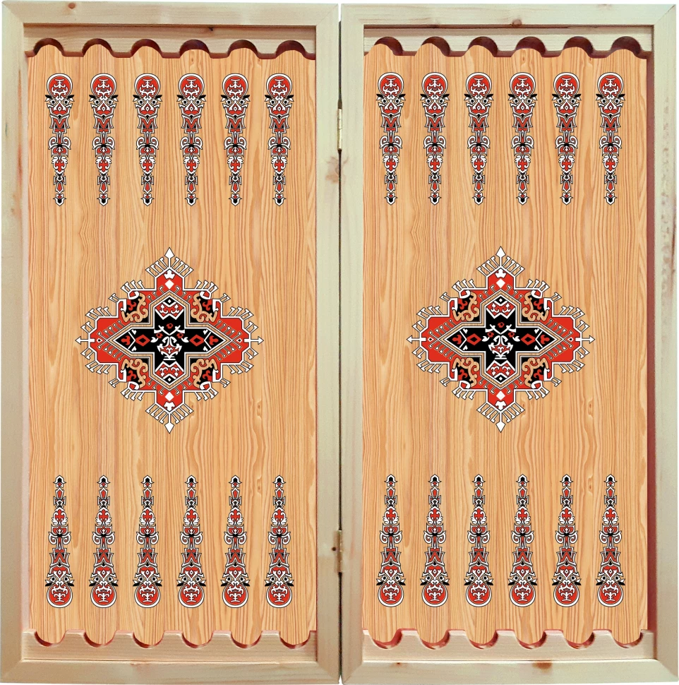 Нарды + Шашки Сирия Сокол малые (Россия, дерево, 40 см), Partida