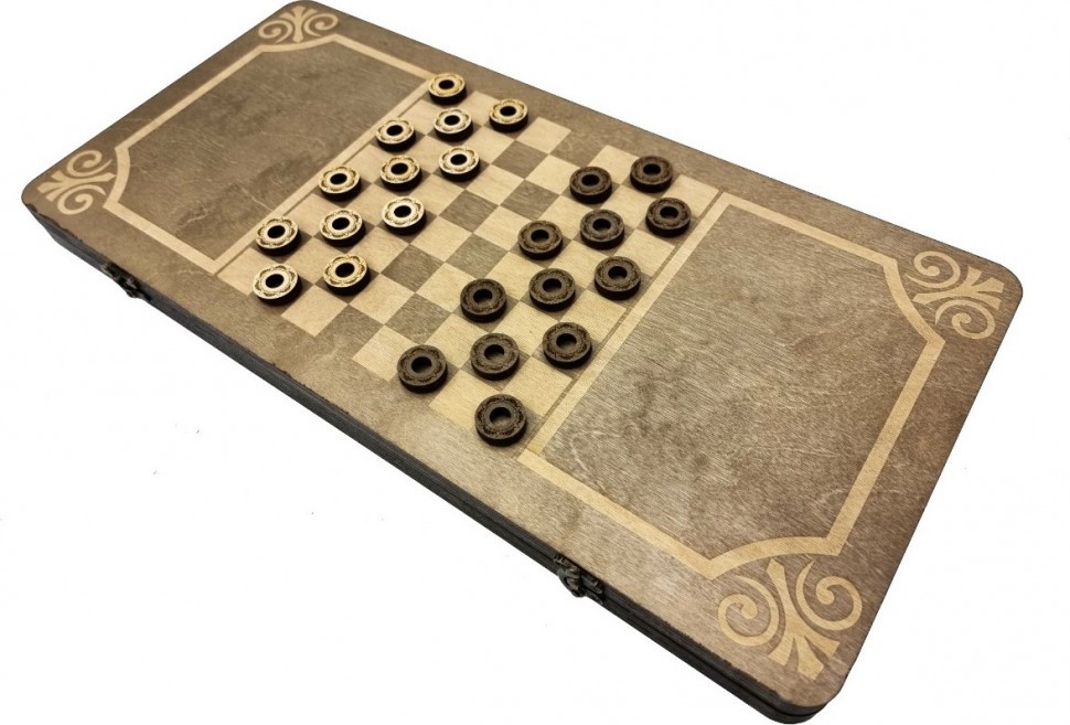 Нарды Марс "Золотой Орнамент 2" большие (деревянные, 58 см, Россия), Partida