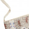 Пляжная сумка из хлопка молочного цвета с принтом Цветы из коллекции prairie