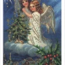 Карты "Old Time Christmas Angels Deluxe Double Bridge Deck"