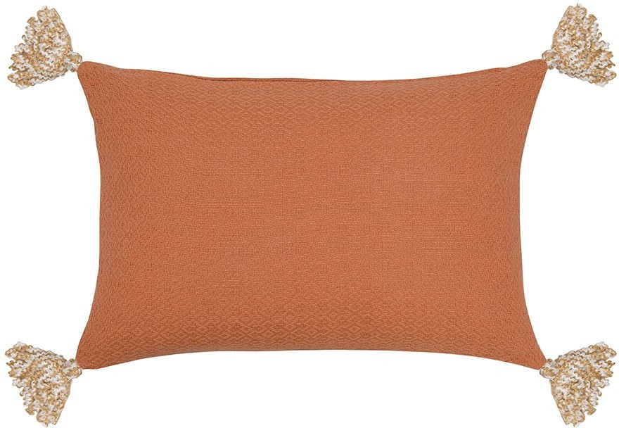 Подушка декоративная терракотового цвета с аппликацией geometry из коллекции ethnic, 30х45 см