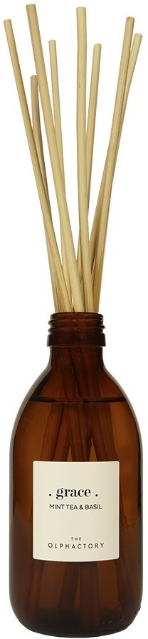 Наполнитель-диффузор с бамбуковыми палочками the olphactory, grace, mint tea & basil, 250 мл