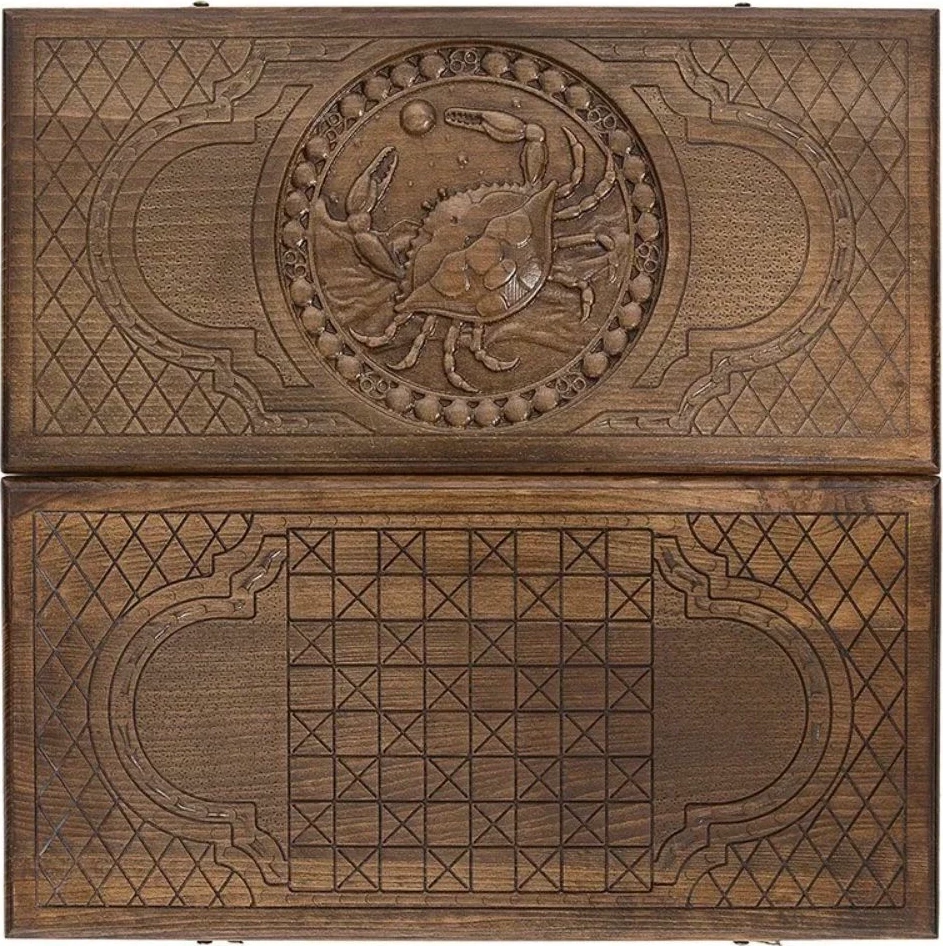 Нарды резные "Зодиак Рак", Ustyan