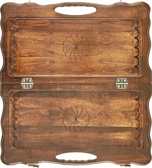 Нарды резные "Лев" с ручкой 50, Haleyan