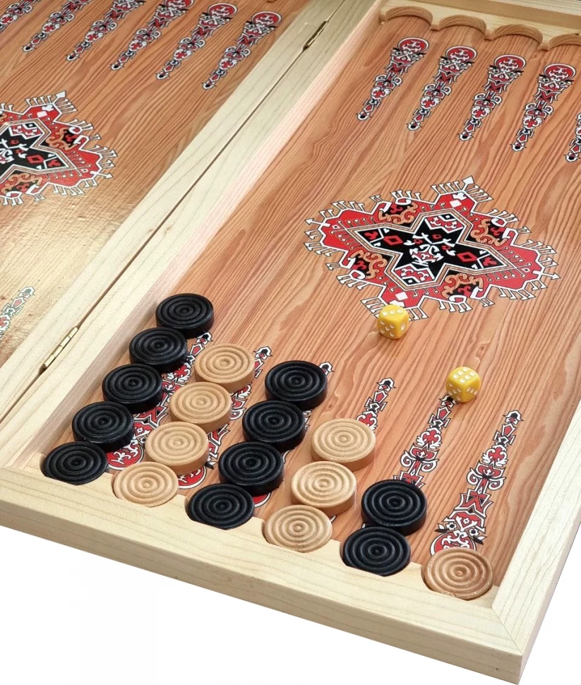 Нарды + Шашки Сирия Тадж-Махал малые (Россия, дерево, 40 см), Partida