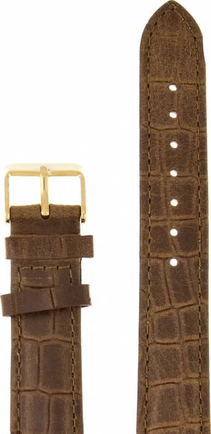Ремешки maknamara 18 мм croco корич зол заст МР-18051