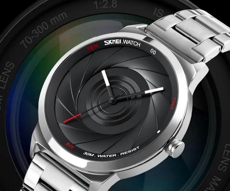 Наручные часы skmei 9210sibk-b silver/black men size