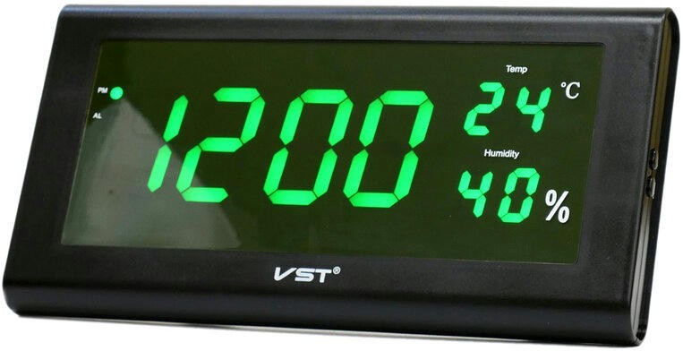 VST795S-4 зел.цифры (температ,влажность)+блок