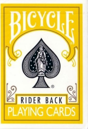 Карты "Bicycle rider back standard poker plaing cards Yellow back"