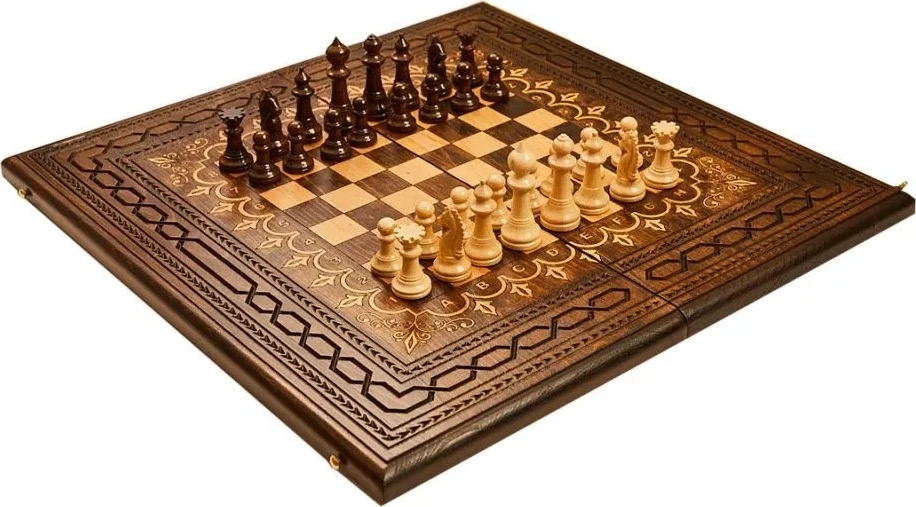Шахматы + нарды резные Каринэ 50, Ustyan