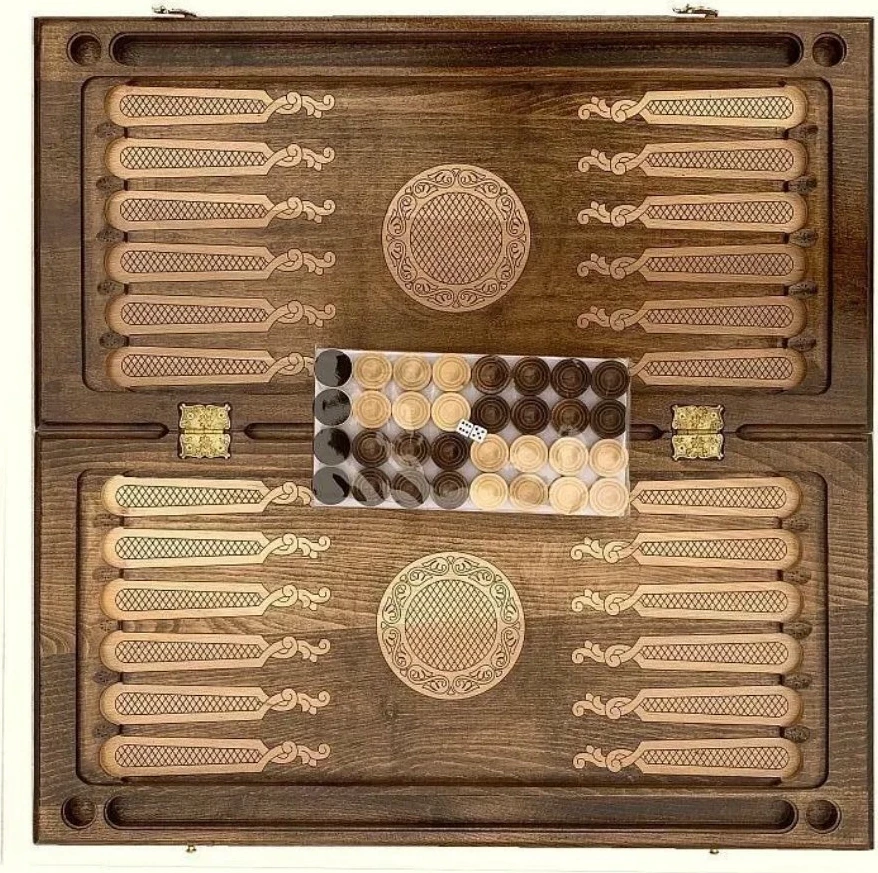 Нарды резные "Ветвь дуба", Mkhitaryan