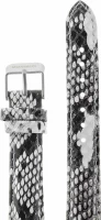 Ремешки maknamara 16 мм змея чер-бел сер заст МР-16124