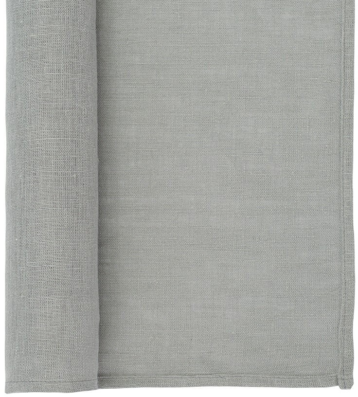 Салфетка сервировочная из стираного льна серого цвета из коллекции essential, 45х45 см