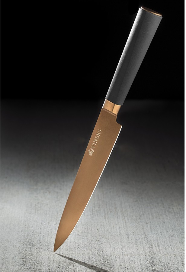 Набор из 5 ножей и подставки titan copper