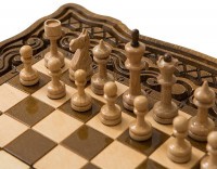 Шахматы + нарды резные &quot;Бриз&quot; 30, Haleyan