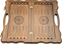 Нарды резные &quot;Арарат и Хор Вирап&quot; с ручкой 40, Haleyan