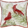 Подушка декоративная с рисунком northern cardinal из коллекции new year essential, 45х45 см
