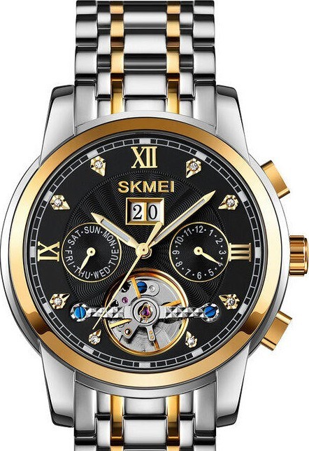 Skmei M029TGDBK gold/silver/black