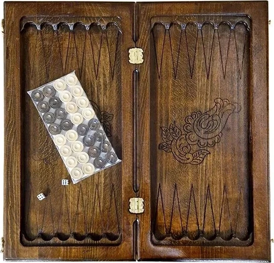 Нарды резные "Сияние 4",50 Ustyan