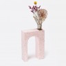 Ваза для цветов одинарная acquedotto, 22 см, розовая