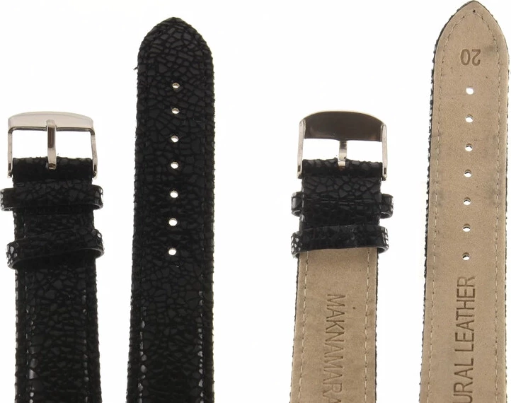 Ремешки maknamara 20 мм змея чер-3 сер заст