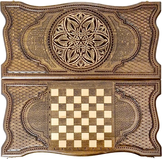 Нарды резные "Армянский узор 2" 60, Ustyan