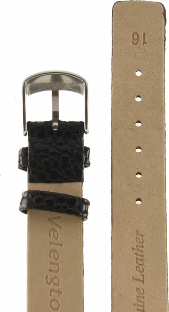 Ремешки velengton 16 чер змея с сер заст