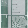Салфетка из хлопка зеленого цвета с рисунком Ледяные узоры из коллекции new year essential, 53х53см