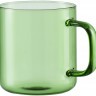 Чашка стеклянная, 350 мл, зеленая
