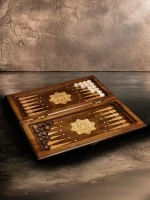 Нарды резные &quot;Золотой Узор 1&quot; 50, Mirzoyan