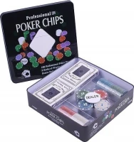 Набор для покера Holdem Light на 100 фишек с номиналом