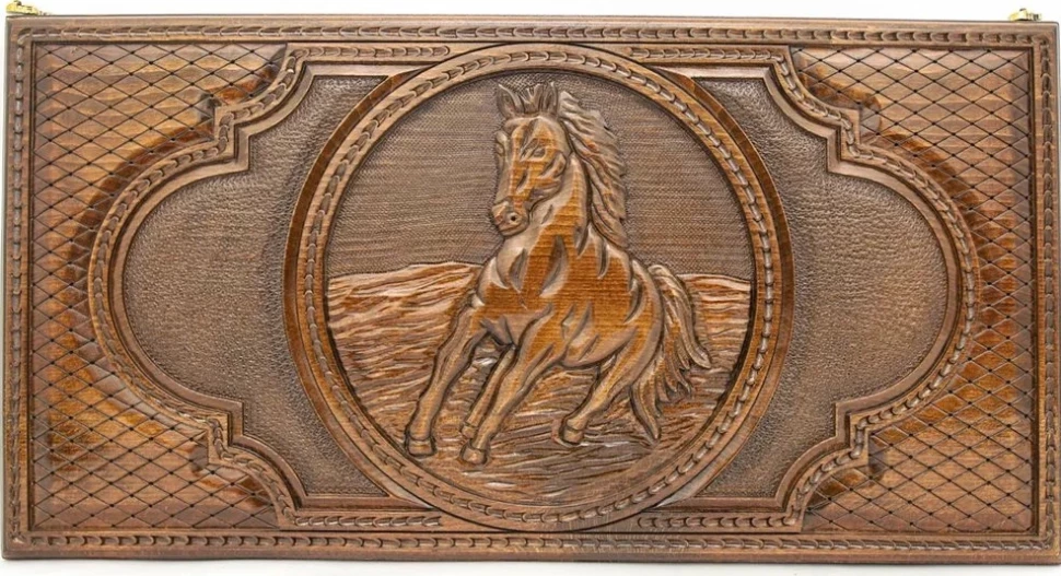 Нарды резные "Лошадь 1", Simonyan