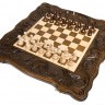 Шахматы + нарды резные "Корона" 60, Haleyan