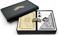 Карты &quot;1546 Plastic Bridge Size Jumbo Index black/gold Double-Deck Set&quot;
