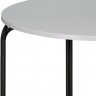 Стол обеденный ror, D90 см, черный/серый