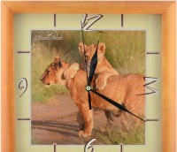 Настенные часы АВАНГАРД 1Т Львы (дерев)