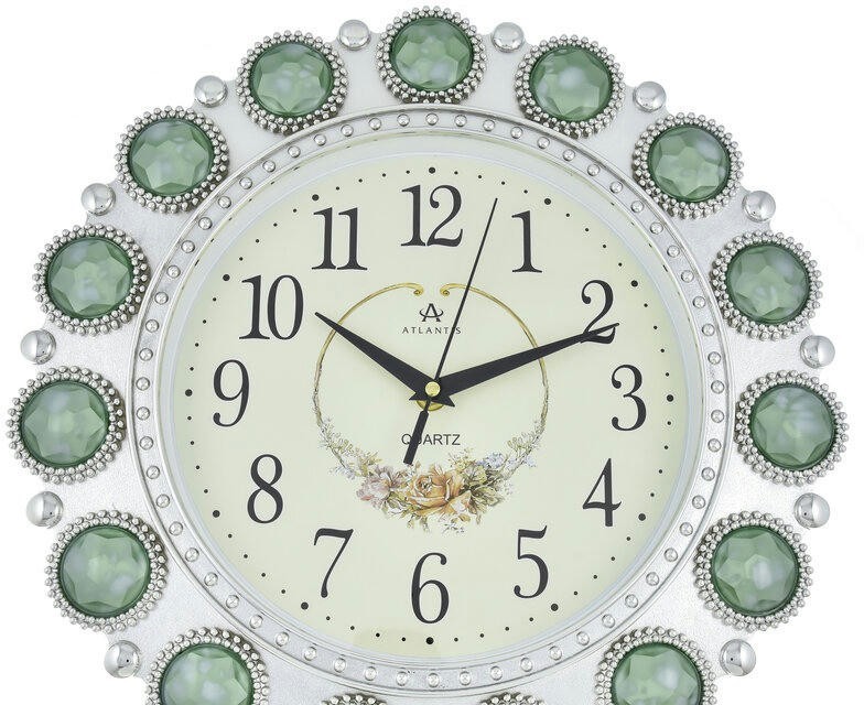 Настенные часы atlantis tld-6999e green