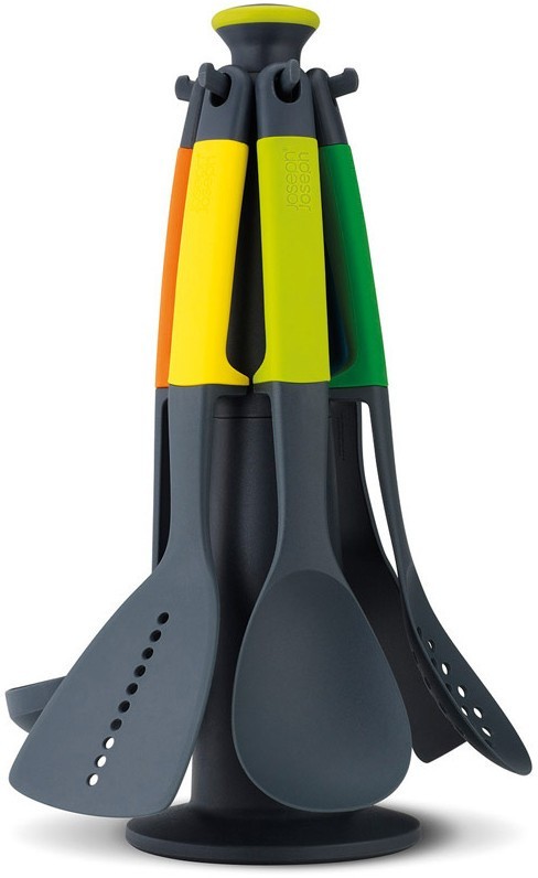 Набор кухонных инструментов на подставке elevate™ carousel, разноцветный, 6 пред.
