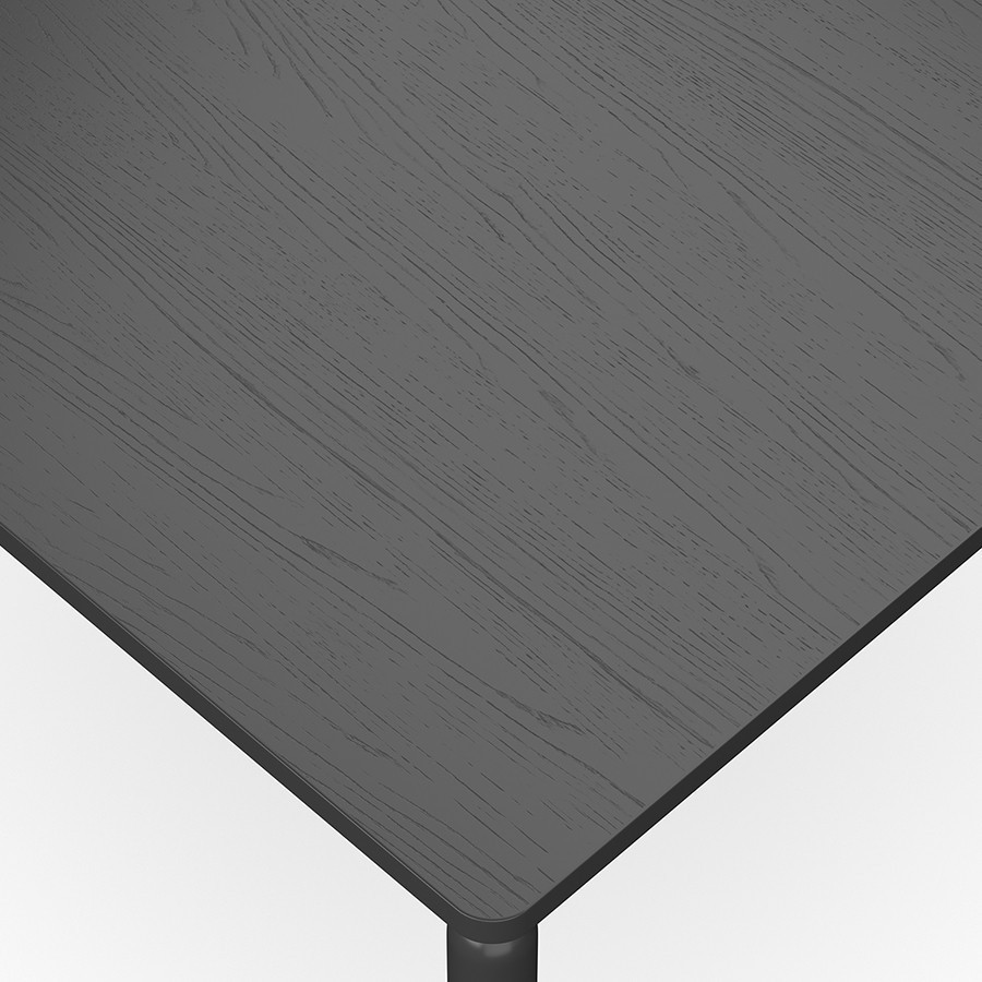 Столик кофейный saga, 75х75 см, темно-серый