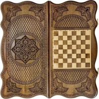 Нарды резные &quot;Тёмный Узор 1&quot; 50, Mirzoyan