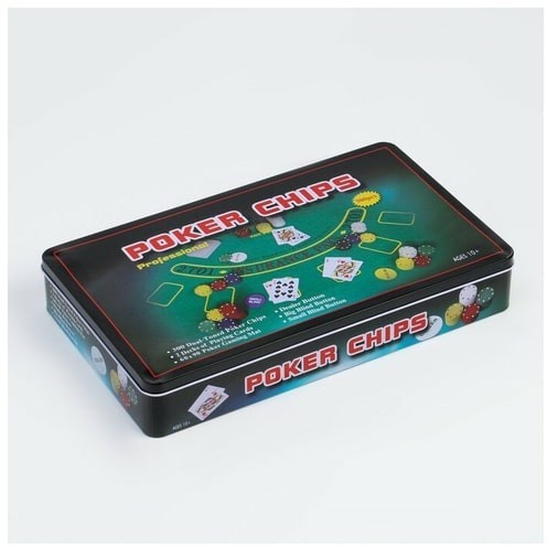 Набор для покера Holdem Light на 300 фишек с номиналом