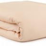 Комплект постельного белья полутораспальный из сатина бежево-розового цвета из коллекции essential